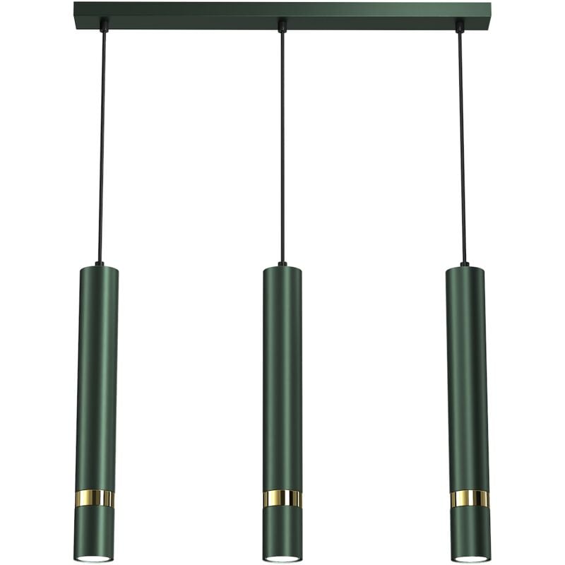 foto del prodotto lampada a sospensione joker verde oro 3xgu10