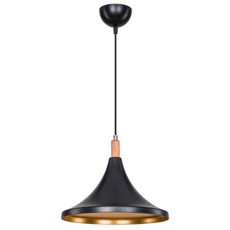 foto del prodotto lampada a sospensione kano nero oro asz1564