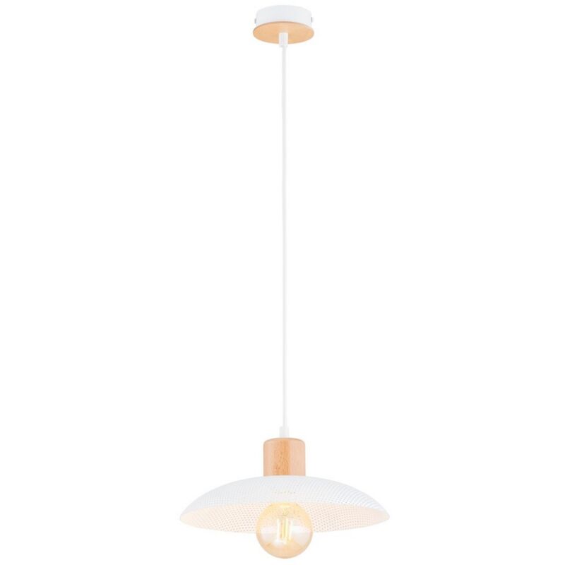 foto del prodotto lampada a sospensione kobe, acciaio verniciato a polvere, bianco, 30x100x30 cm