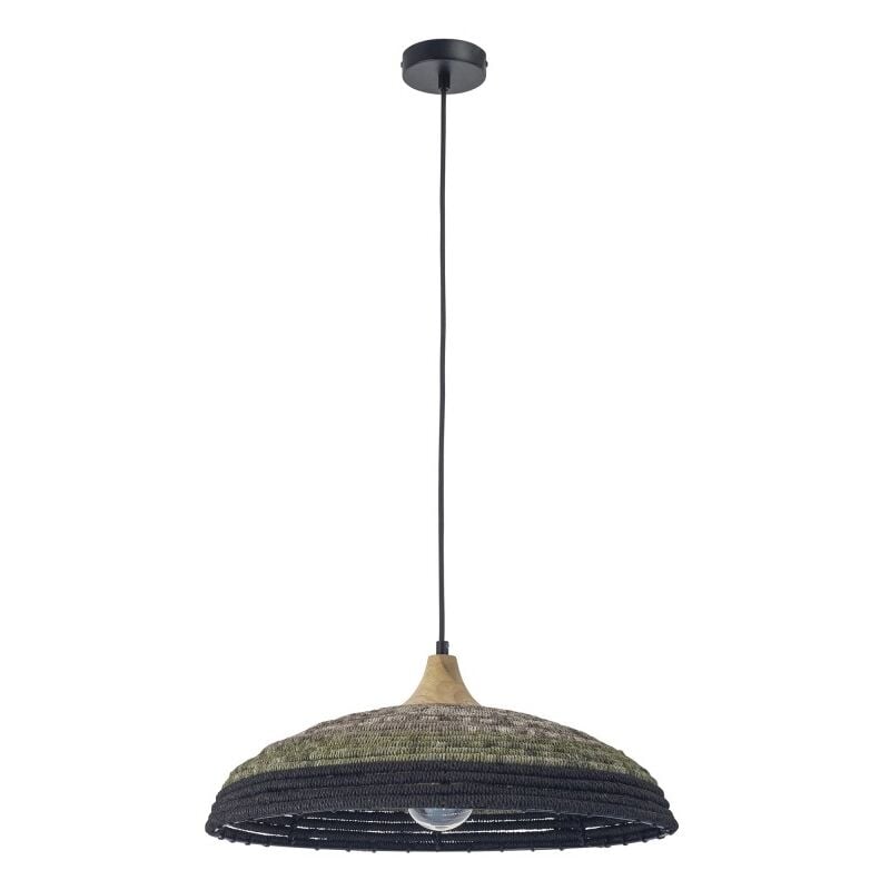 foto del prodotto lampada a sospensione korg con paralume in corda naturale 500mm per lampadina e27