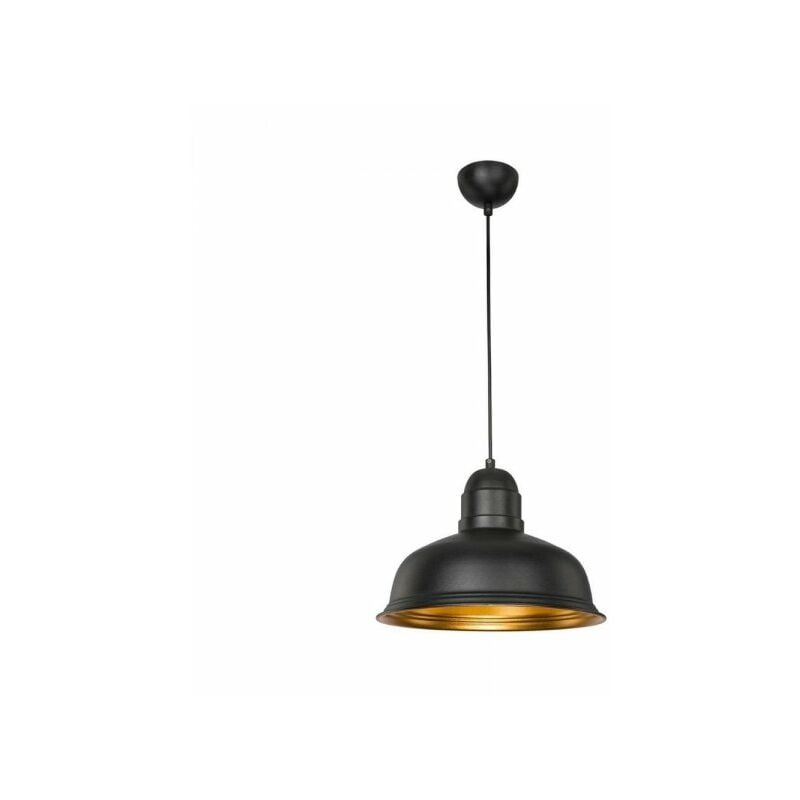 foto del prodotto lampada a sospensione kumbet mdl3053 metallo nero interno oro