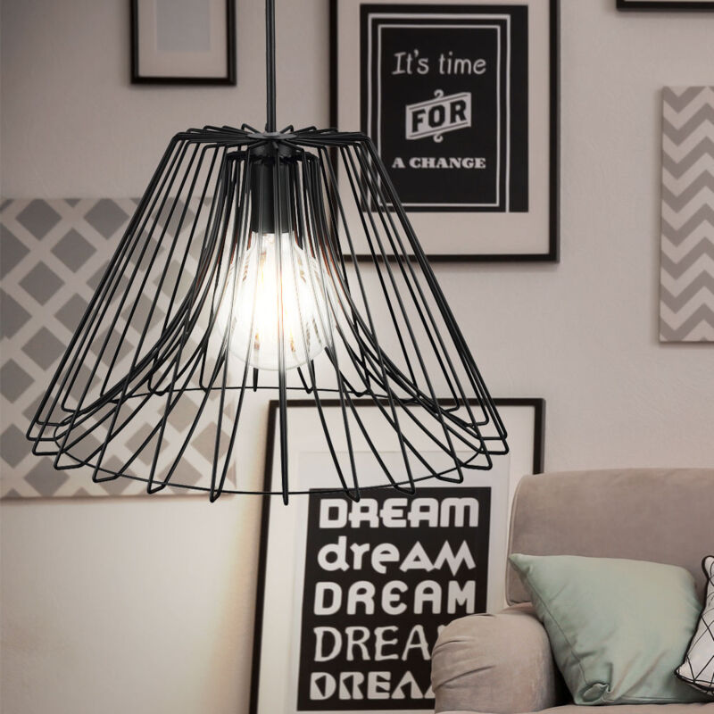 foto del prodotto lampada a sospensione lampada a soffitto lampada a sospensione lampada a sospensione soggiorno in design gabbia, 1x e27, dxh 47,5x350 cm, sala da