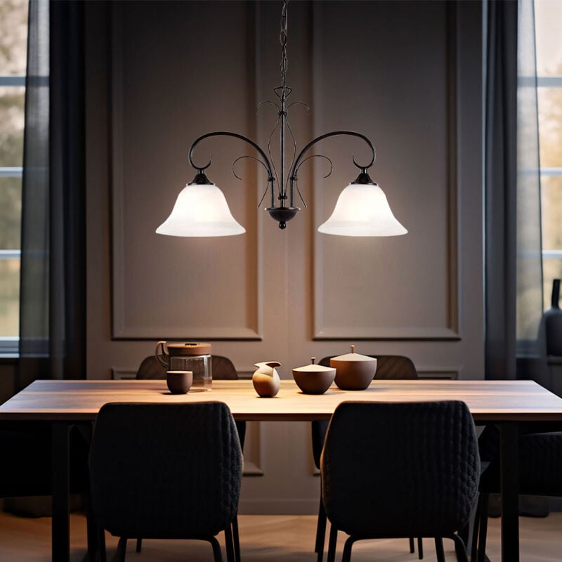 foto del prodotto lampada a sospensione lampada a sospensione in metallo vintage sala da pranzo lampada a sospensione retrò lampada da soggiorno lampada da soffitto in