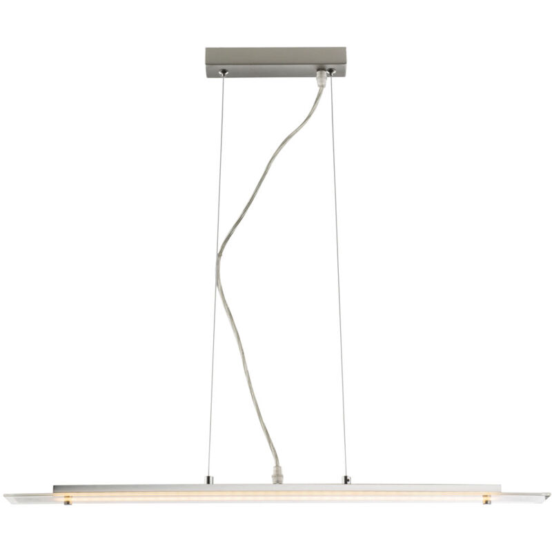 foto del prodotto lampada a sospensione lampada a sospensione lampada a sospensione lampada a sospensione lampada da tavolo da pranzo, vetro smerigliato argento, 1x