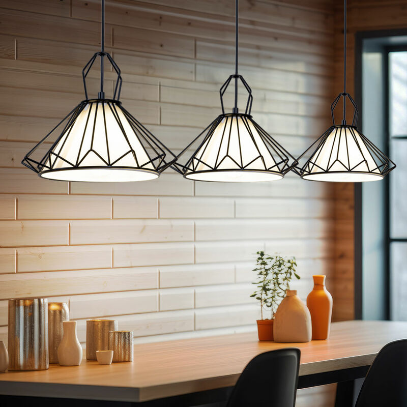 foto del prodotto lampada a sospensione lampada da soggiorno lampada a sospensione lampada da sala da pranzo lampada da cucina lampada da corridoio, 3 lampadine,