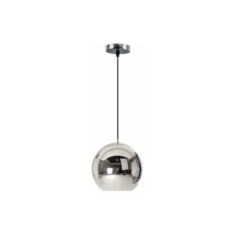foto del prodotto lampada a sospensione le03 1 specchio sfera 1 punti luce e27 20x20x20 110cm regolabile
