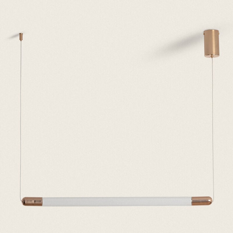 foto del prodotto lampada a sospensione led 2.5w metallo e vetro harold oro