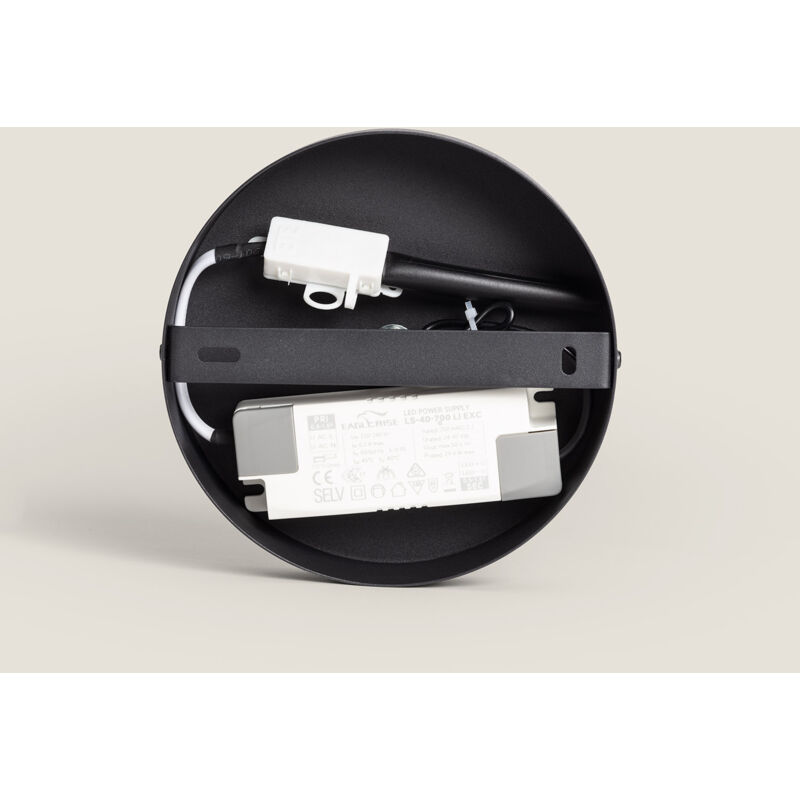 foto del prodotto lampada a sospensione led 28w metallo aziberte nero opaco