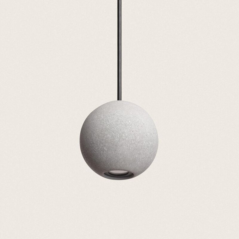 foto del prodotto lampada a sospensione led 4 w cemento jax grigio pietra