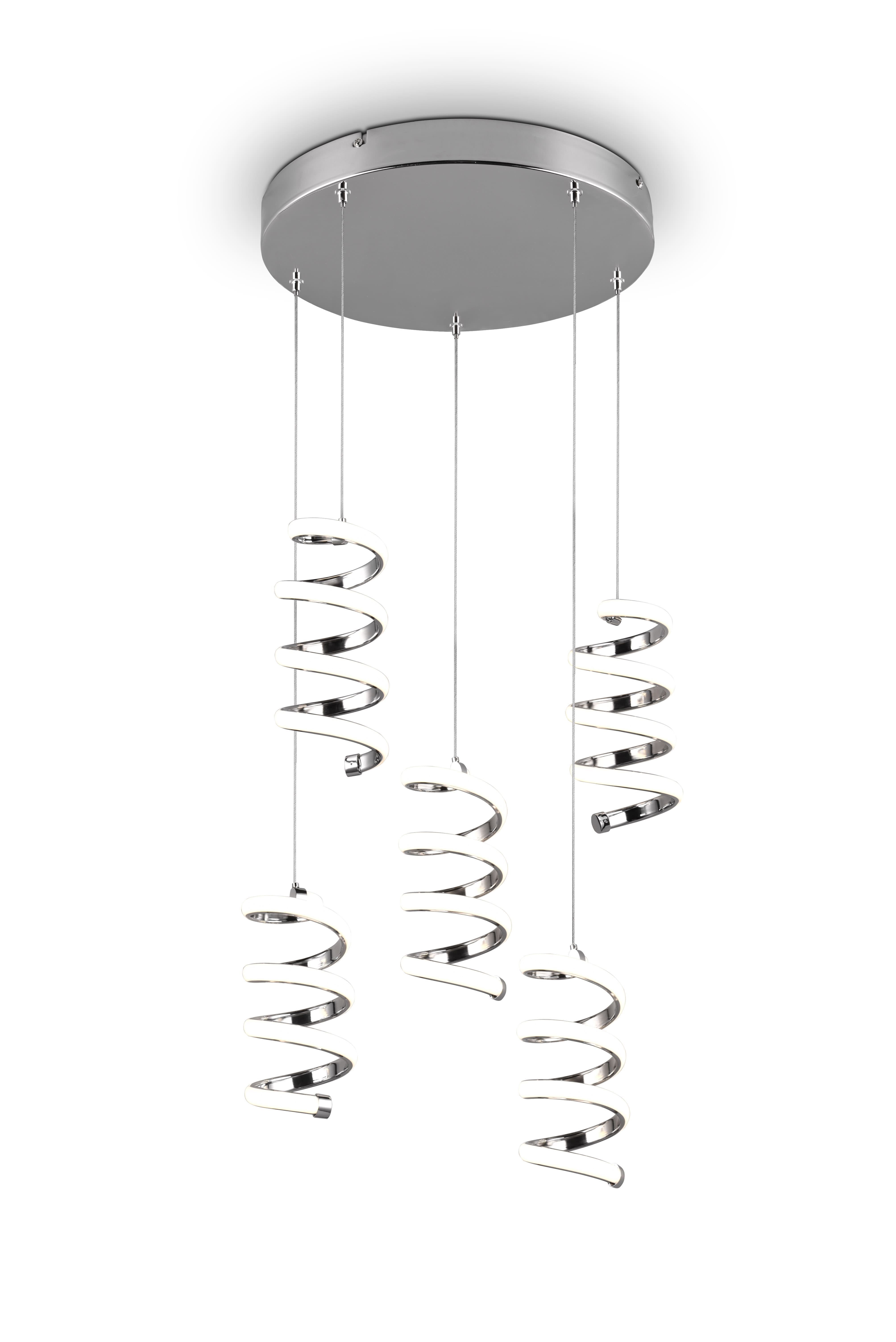 foto del prodotto lampada a sospensione led 5 spirali laola
