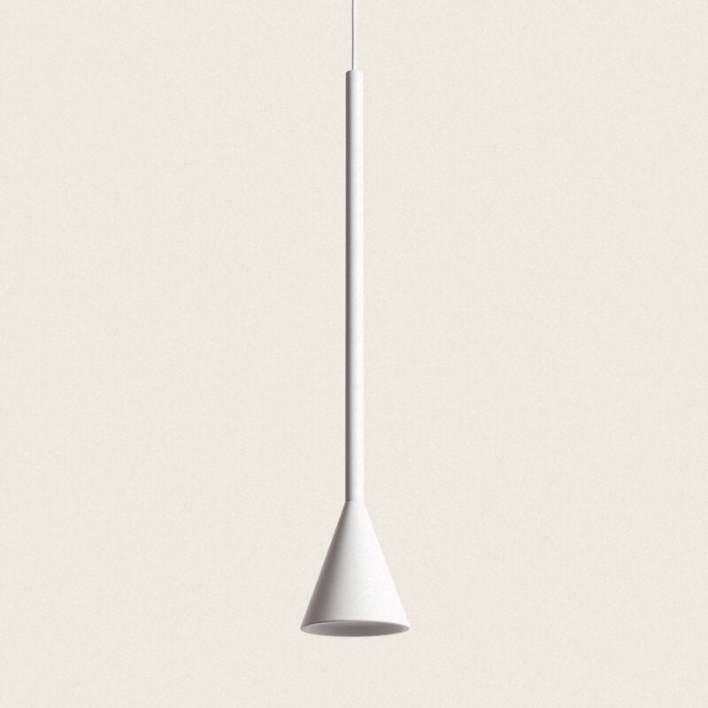foto del prodotto lampada a sospensione led 6w alluminio piaski bianco