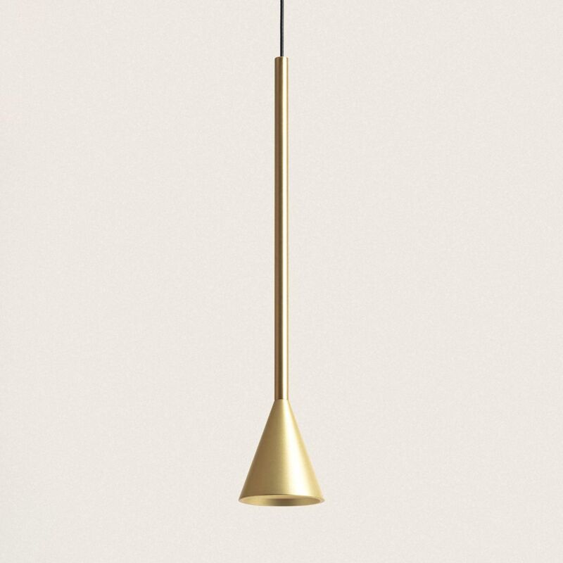 foto del prodotto lampada a sospensione led 6w alluminio piaski oro