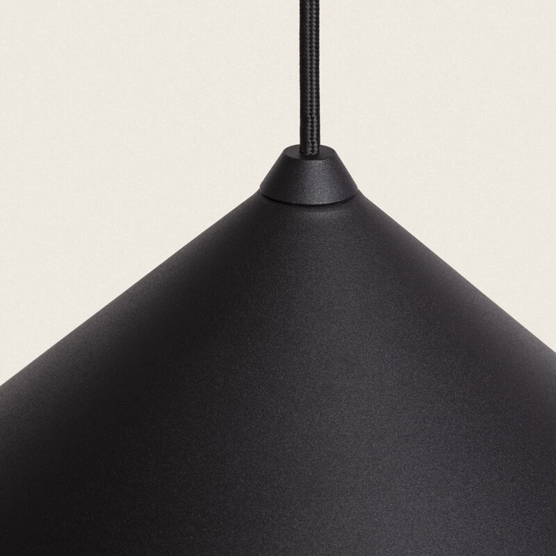 foto del prodotto lampada a sospensione led 8w metal elise l nero