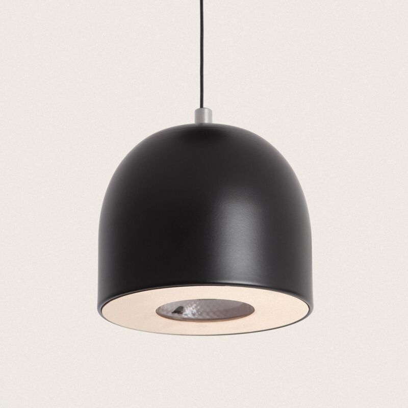 foto del prodotto lampada a sospensione led 8w regolabile in altezza in metallo arya nero