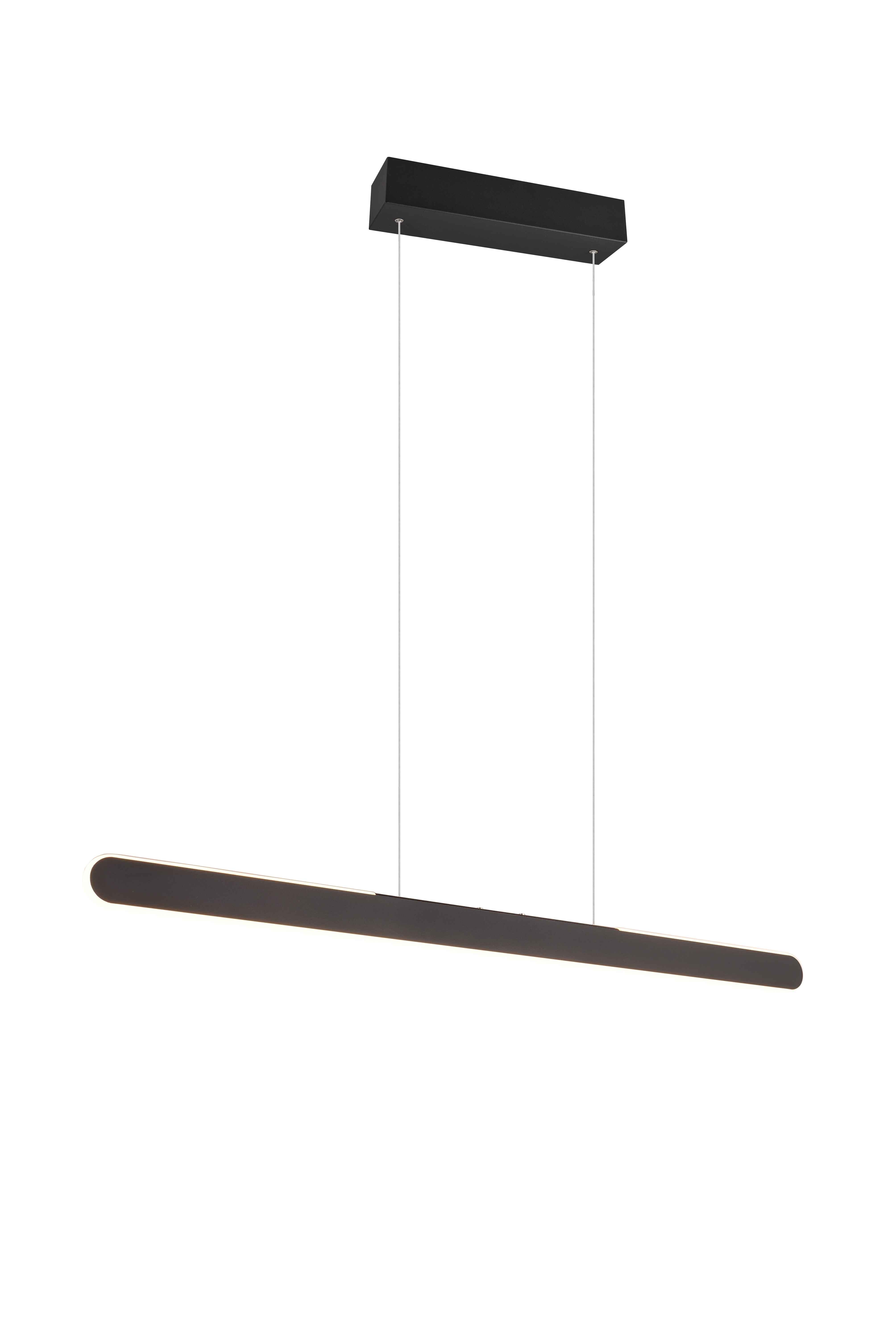 foto del prodotto lampada a sospensione led a bi emissione, metallo, nero, l 100 cm, helios