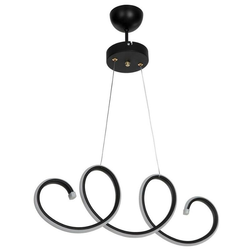 foto del prodotto lampada a sospensione led forma spirale afra mdl4441 colore nero