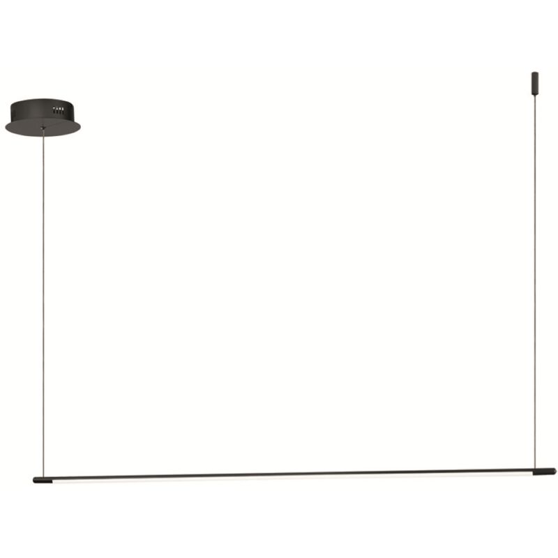 foto del prodotto lampada a sospensione led in metallo verniciato nero genius 120