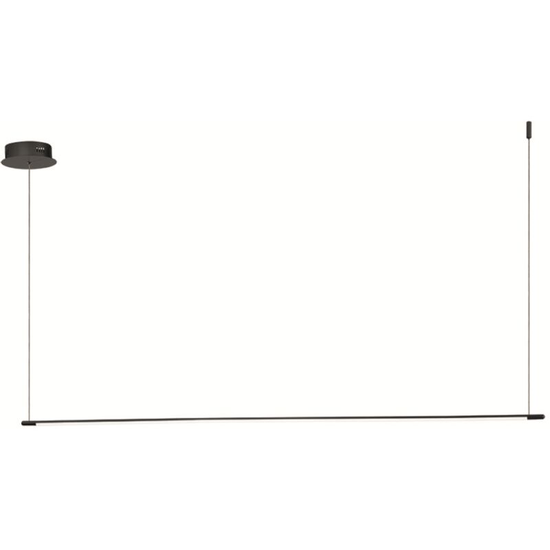 foto del prodotto lampada a sospensione led in metallo verniciato nero genius 160