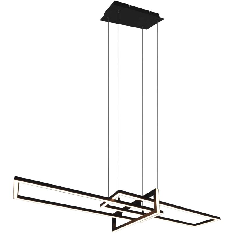foto del prodotto lampada a sospensione led, metallo, nero opaco, l110 cm, salinas