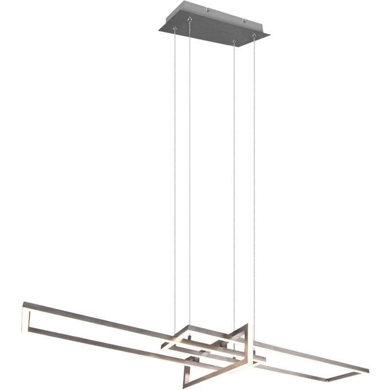 foto del prodotto lampada a sospensione led, metallo, nichel opaco, l110 cm, salinas