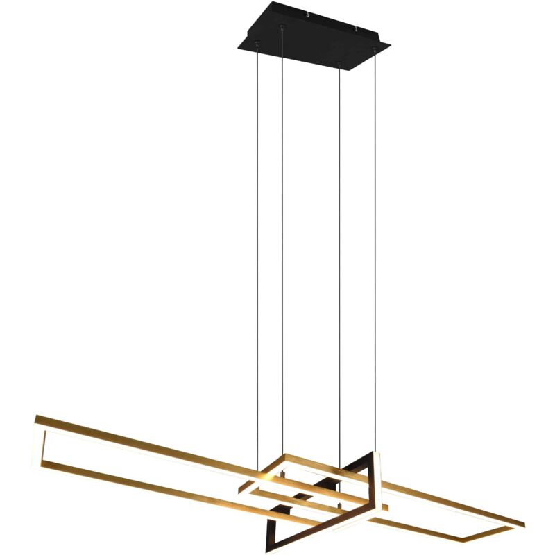 foto del prodotto lampada a sospensione led, metallo, ottone satinato, l110 cm, salinas