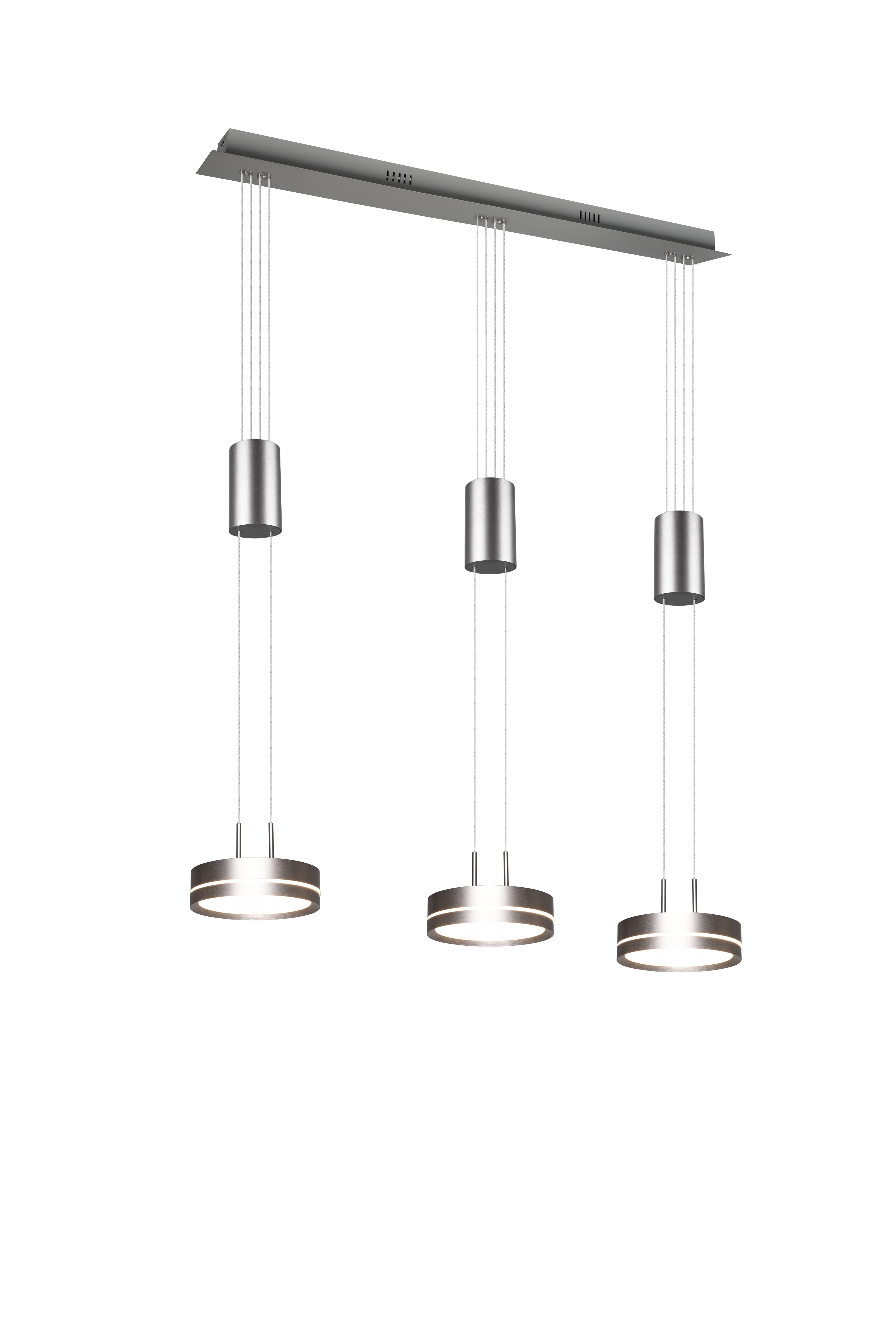 foto del prodotto lampada a sospensione led rouen nichel