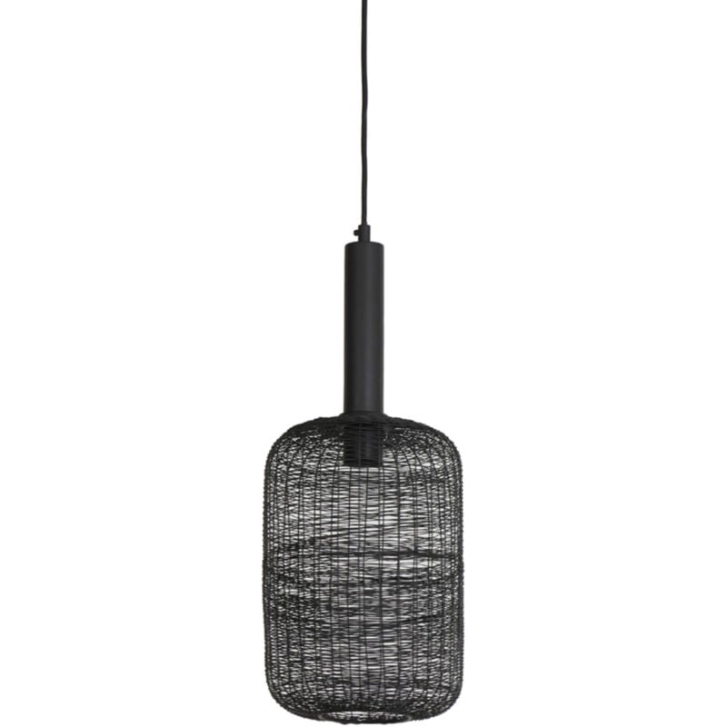 foto del prodotto lampada a sospensione lekang nero metallo light living
