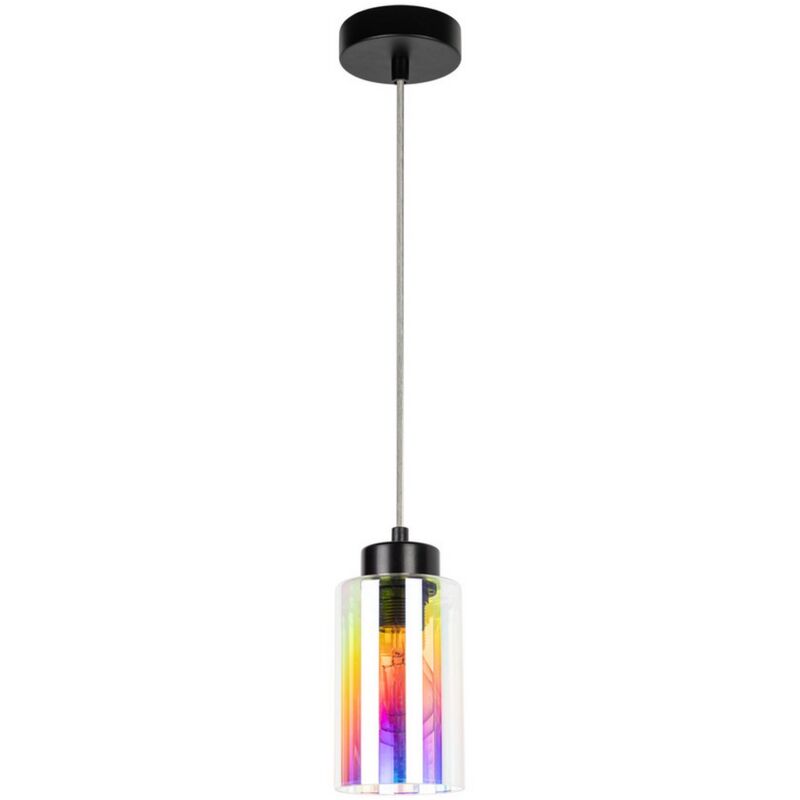 foto del prodotto lampada a sospensione lima, metallo, vetro, multicolore, 10x10x110 cm