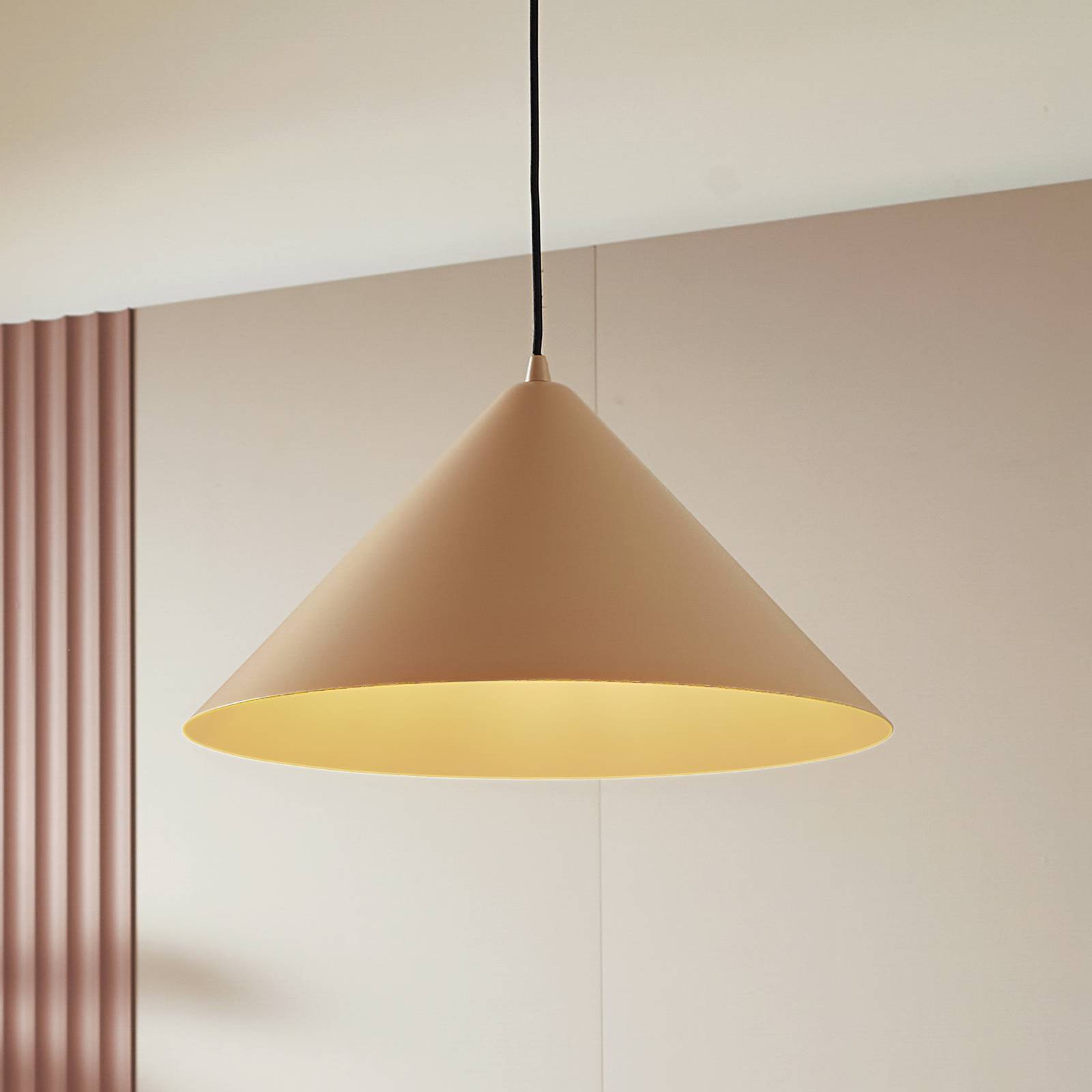 foto del prodotto lampada a sospensione lindby clarine, beige, 50 cm, metallo
