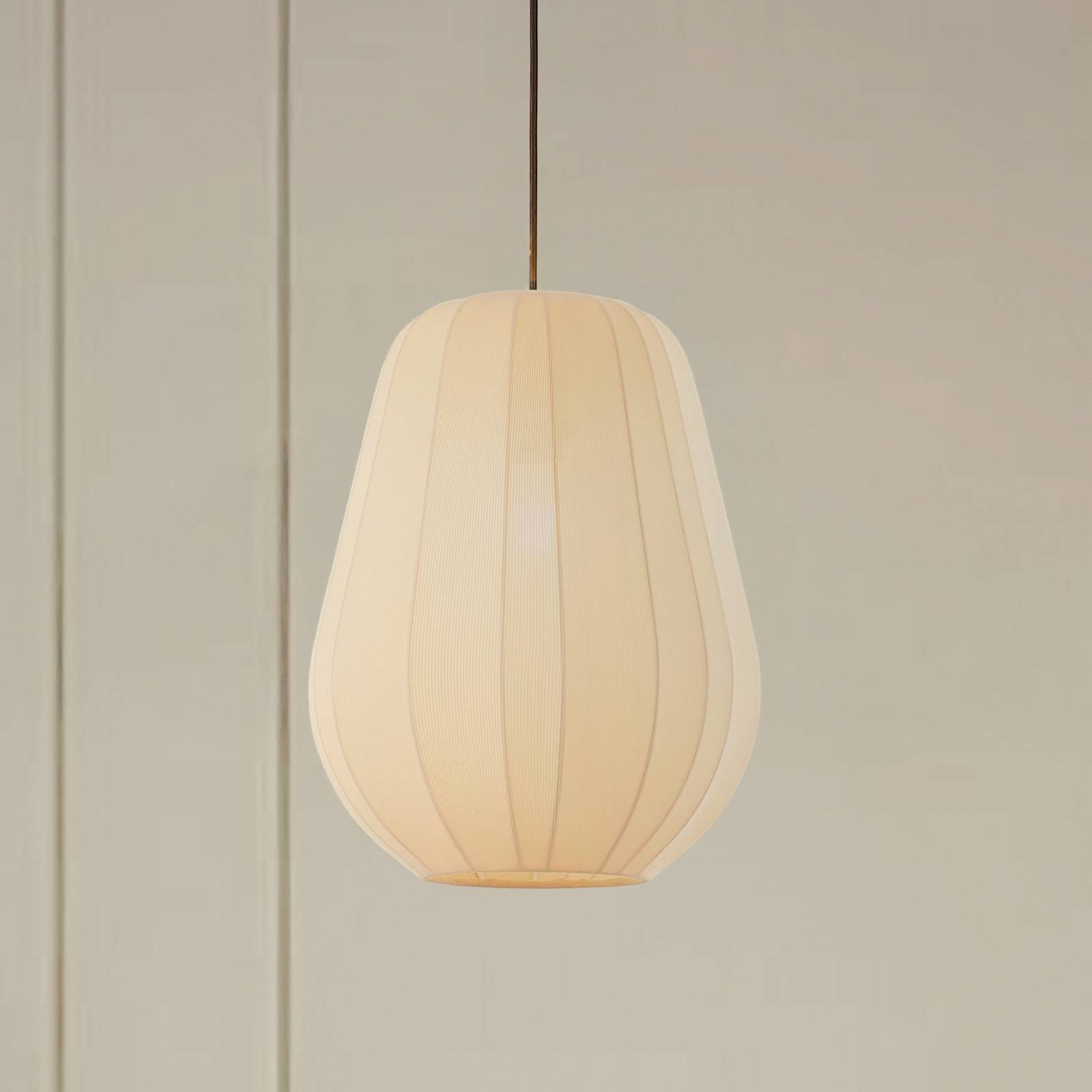 foto del prodotto lampada a sospensione lindby helin, beige, 30 cm, tessuto
