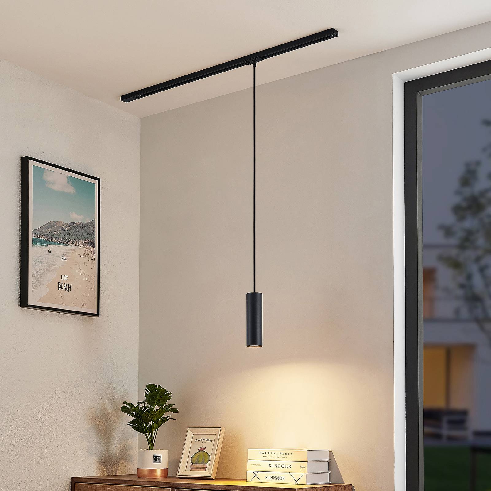 foto del prodotto lampada a sospensione lindby linaro, 20 cm, nero, monofase, gu10