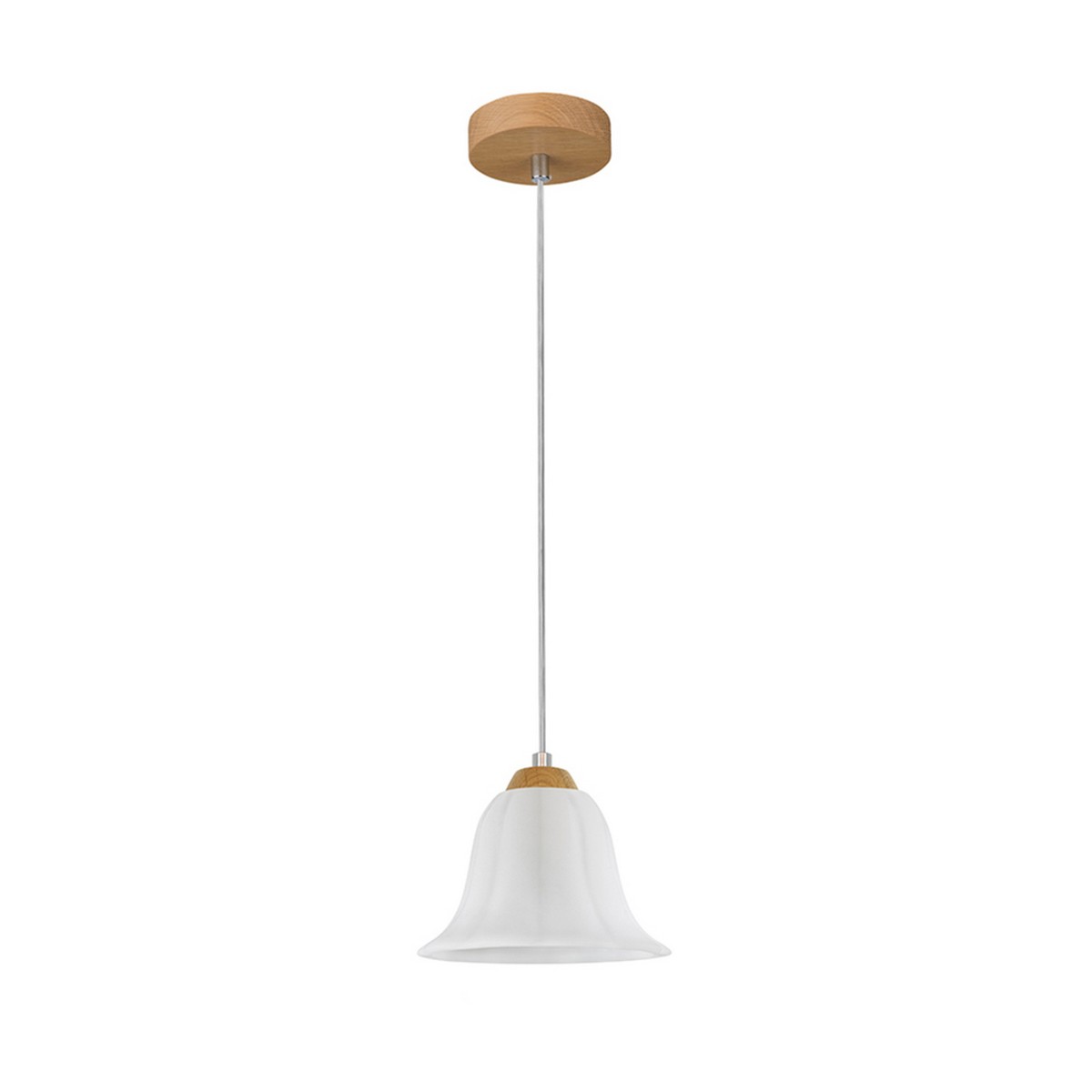 foto del prodotto lampada a sospensione linge, marrone, legno, 17,5x17,5x110 cm, epikasa
