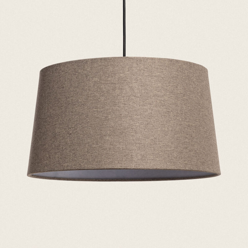 foto del prodotto lampada a sospensione lino trude grigio