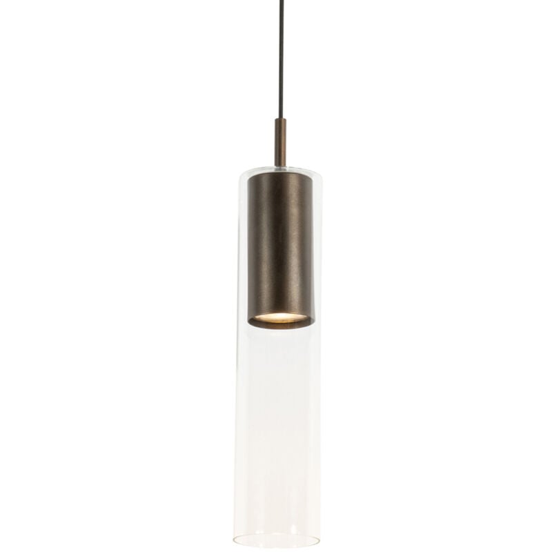 foto del prodotto lampada a sospensione lloyd moderno acciaio trasparente oblungo max. 1 x watt qazqa