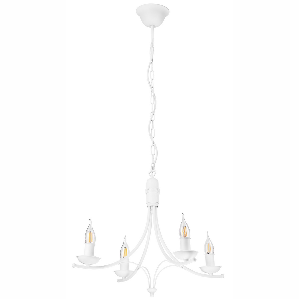 foto del prodotto lampada a sospensione luca, bianco, acciaio, 58x58x100 cm, epikasa