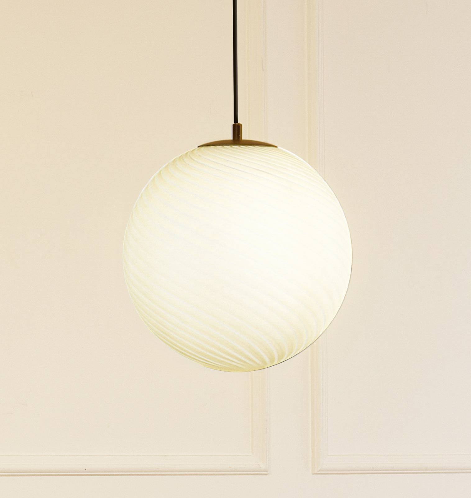 foto del prodotto lampada a sospensione lucande kestralia, bianco, vetro, 36,8 cm, e27