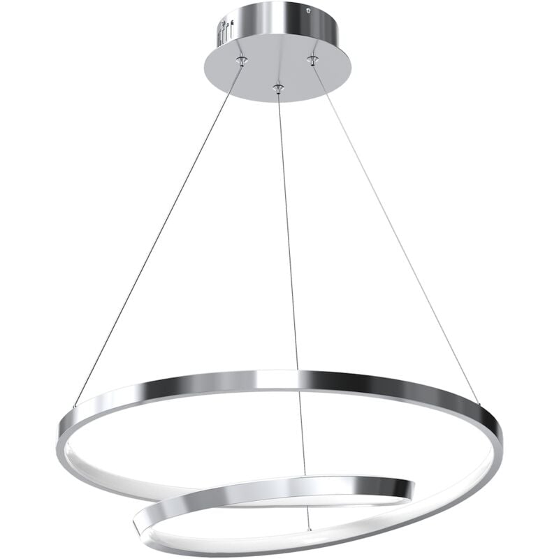 foto del prodotto lampada a sospensione lucero cromo 48w led