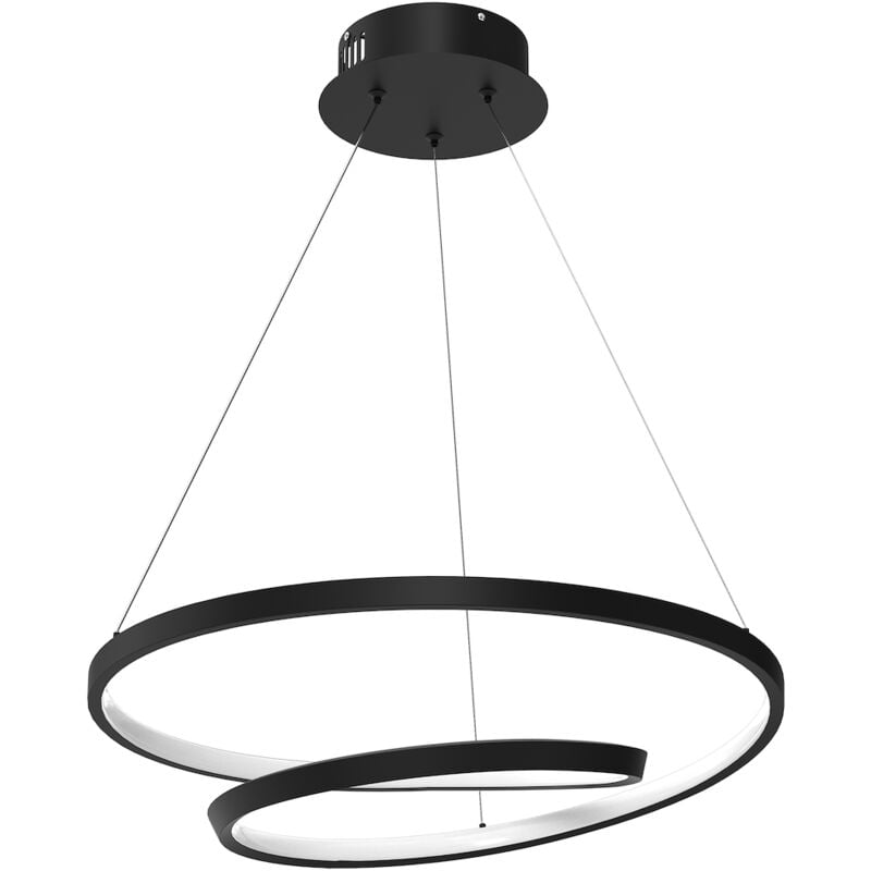 foto del prodotto lampada a sospensione lucero nero 48w led