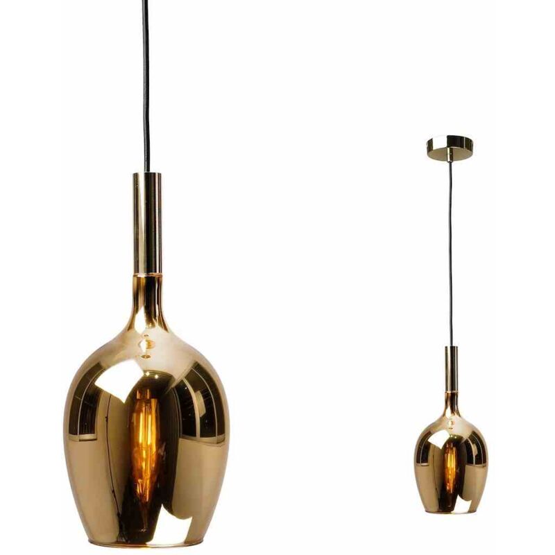 foto del prodotto lampada a sospensione lugano gold 1xe14