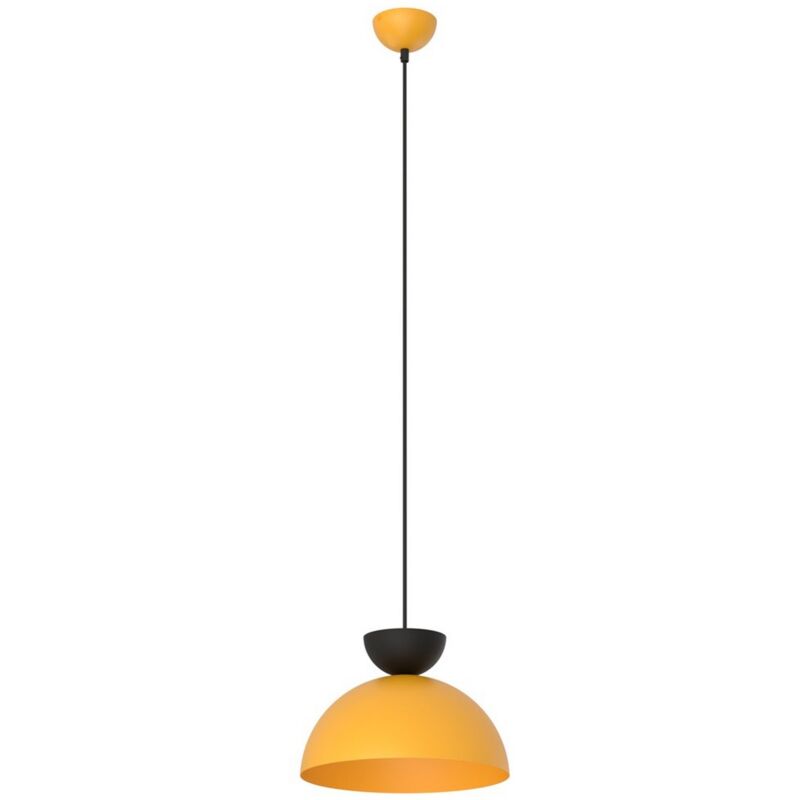foto del prodotto lampada a sospensione lunaro, metallo, nero, arancione, 30x140x30 cm