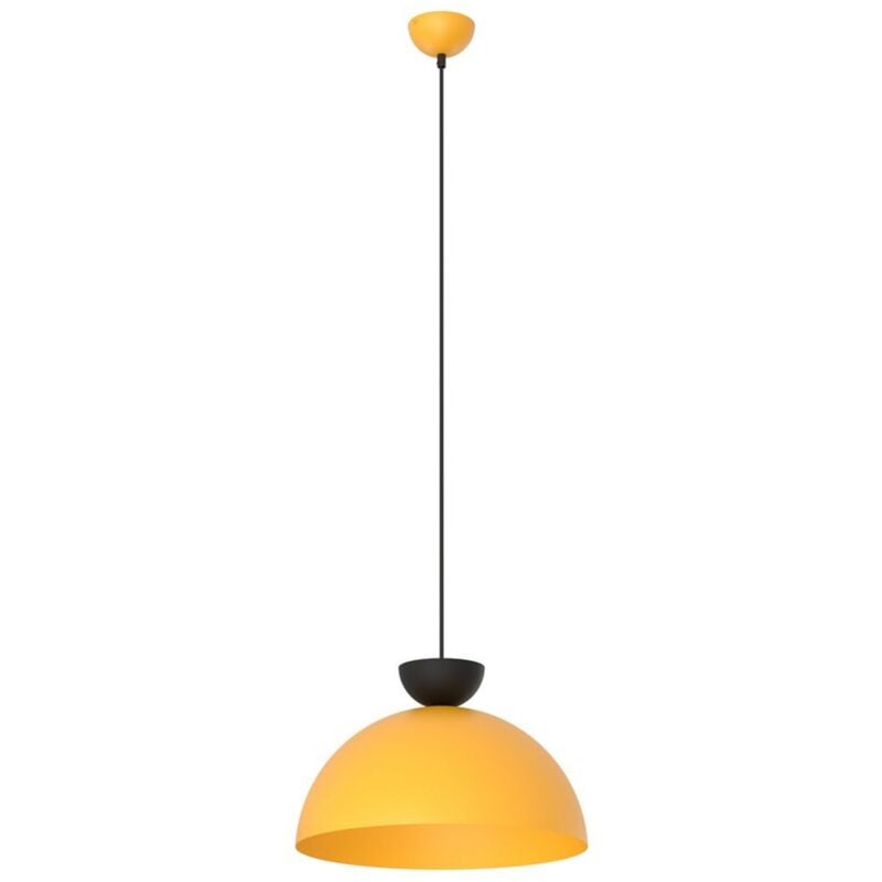 foto del prodotto lampada a sospensione lunaro, metallo, nero, arancione, 40x140x40 cm