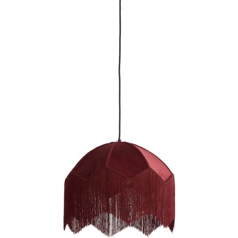 foto del prodotto lampada a sospensione malacia rosso raffia light living