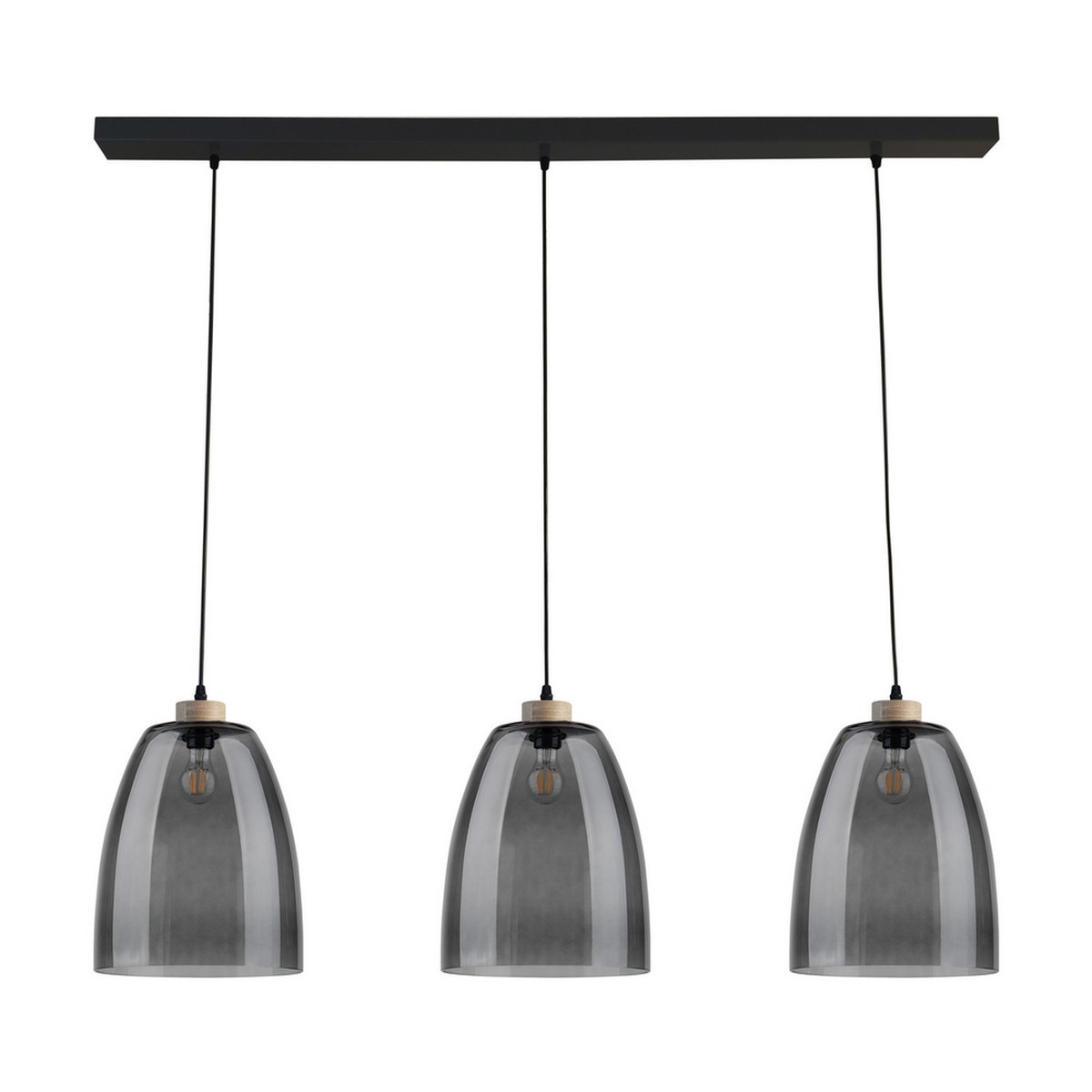 foto del prodotto lampada a sospensione mandel, marrone, legno, 125x30x130 cm, epikasa