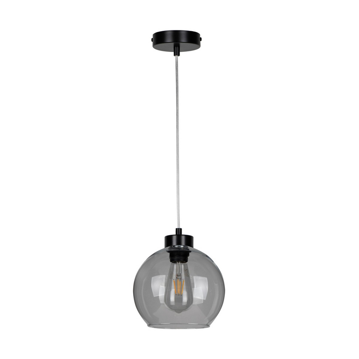 foto del prodotto lampada a sospensione mehaigne, nero, metallo, 20x20x120 cm, epikasa