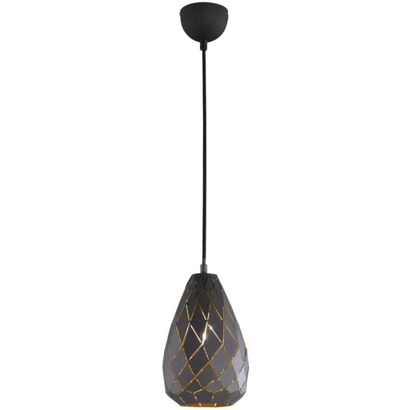 foto del prodotto lampada a sospensione, metallo, antracite, d 15 cm, onyx