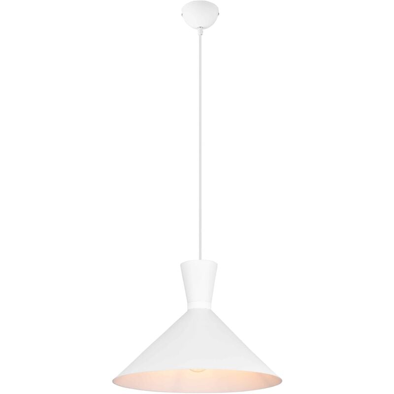 foto del prodotto lampada a sospensione, metallo, bianco opaco, d35 cm, enzo