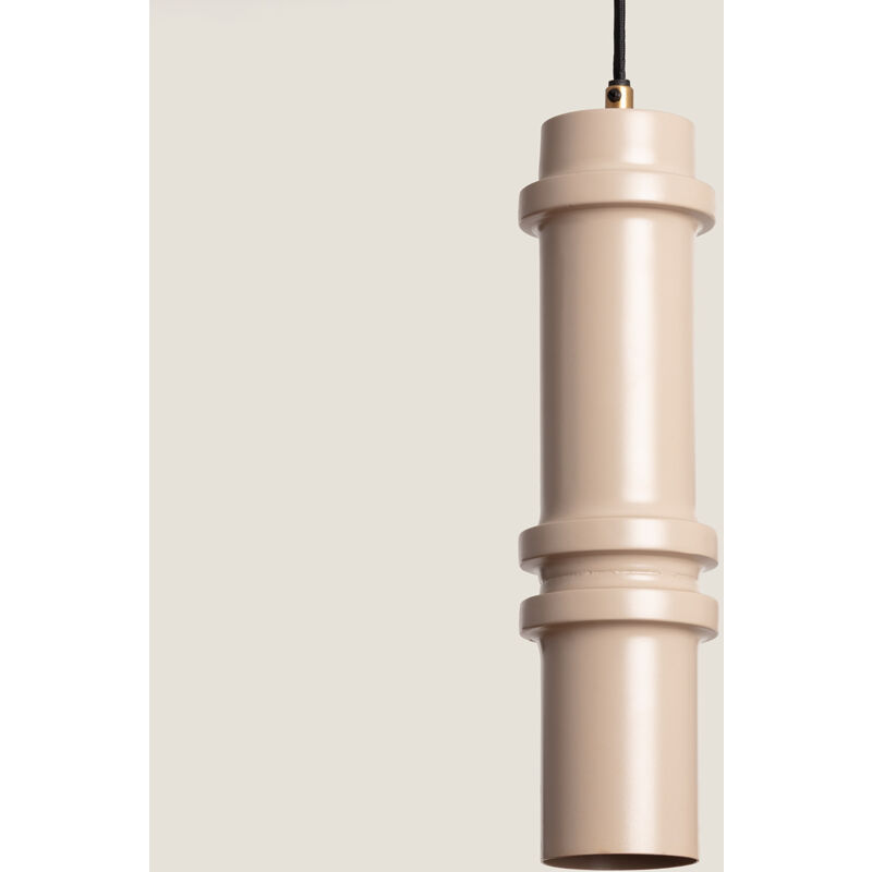 foto del prodotto lampada a sospensione metallo bobey iii beige