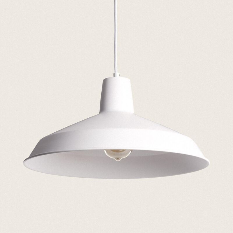 foto del prodotto lampada a sospensione metallo meistter bianco