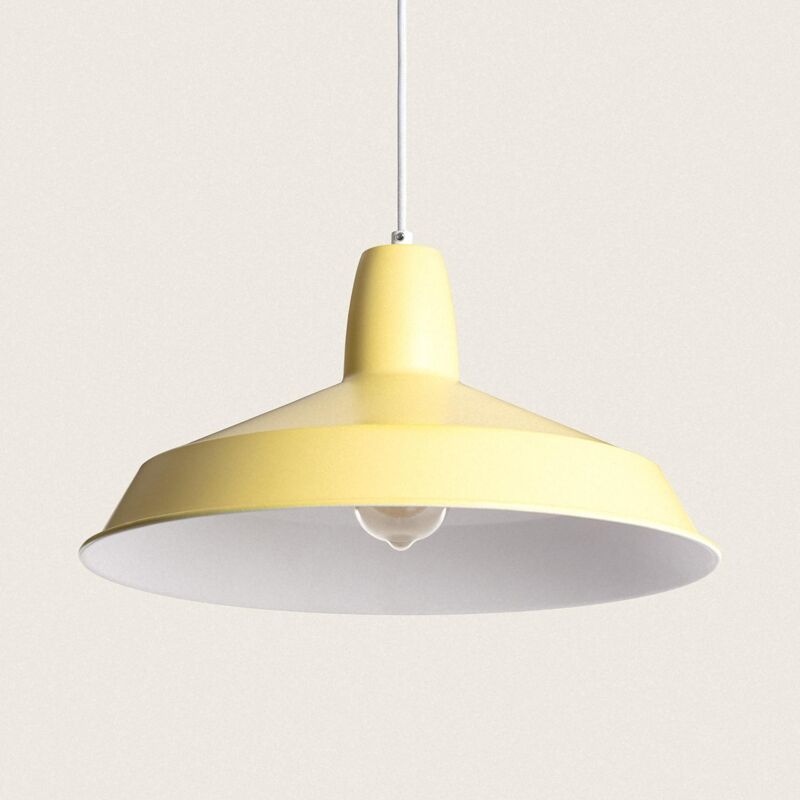 foto del prodotto lampada a sospensione metallo meistter giallo