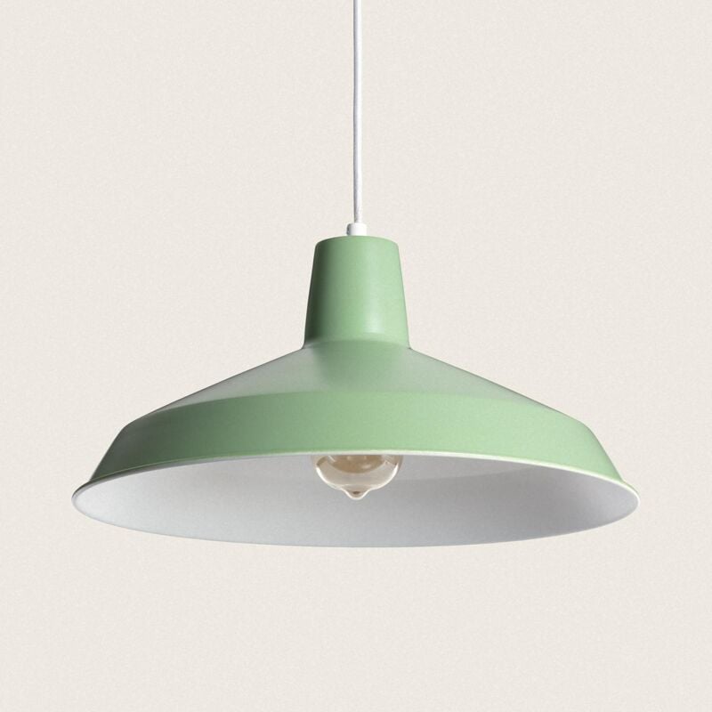 foto del prodotto lampada a sospensione metallo meistter verde celadon